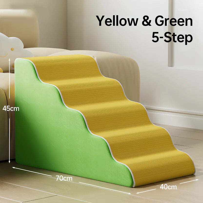 Washable Dog Stairs with Removable Cover - for Small, Senior & Disabled Pets