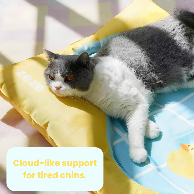 Cute Shaped Reversible Pet Cooling Bed