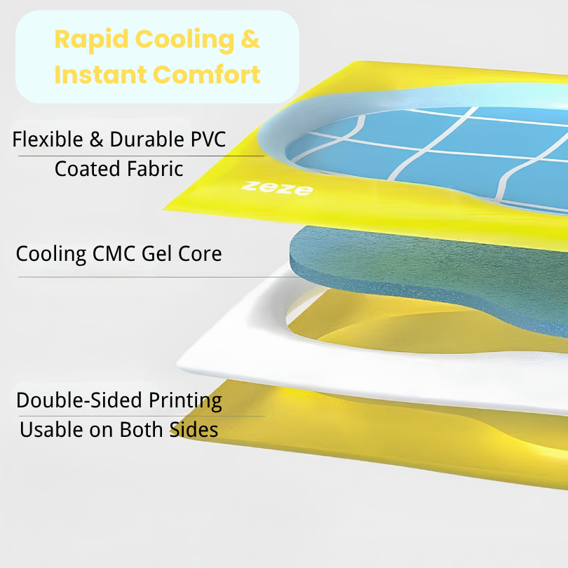 Cute Shaped Reversible Pet Cooling Bed