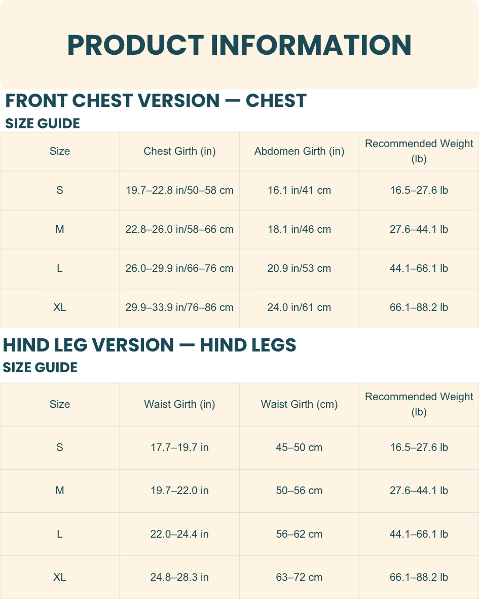 Front Support Harness | Mobility Aid