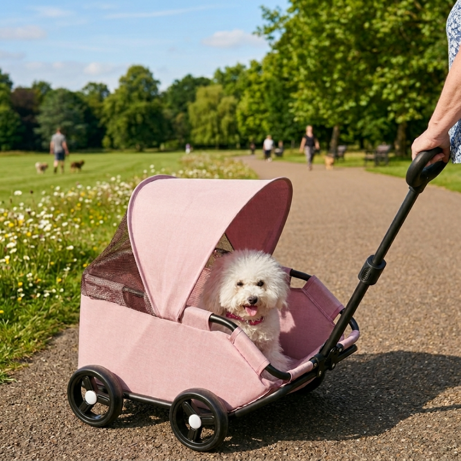 Lightweight Foldable Dog Stroller