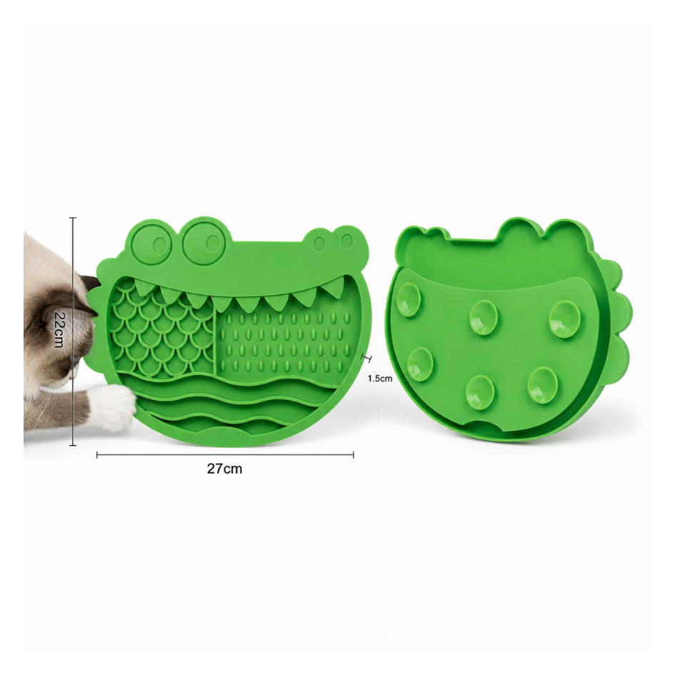 Crocodile Slow Feeder Dog Bowl