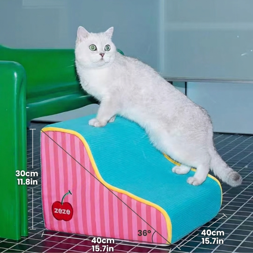Easy Climb Foam Dog Stairs | Anti-Slip Pet Steps for Bed & Sofa