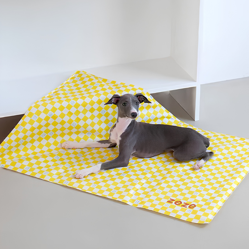 Classic Patterned Ice Silk Pet Cooling Mat