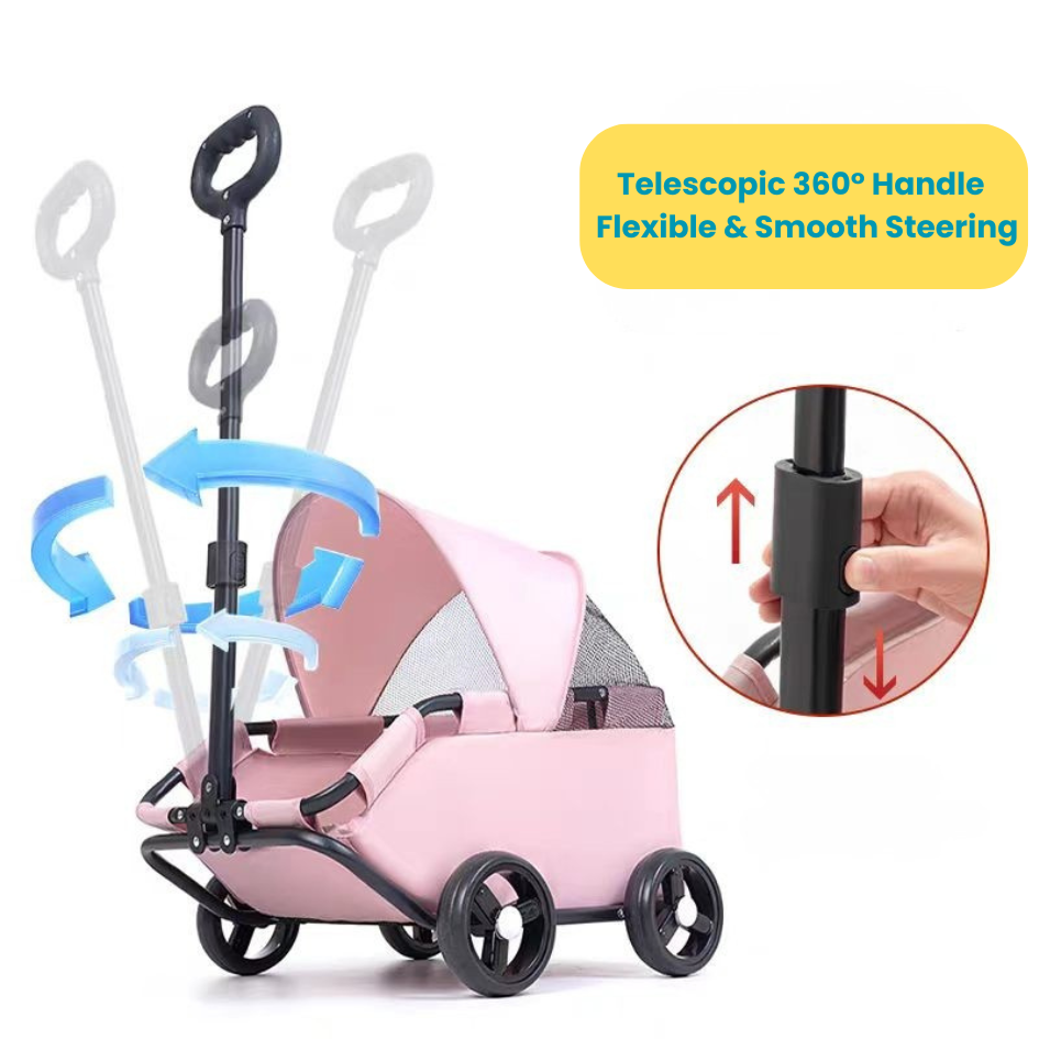 Lightweight Foldable Dog Stroller