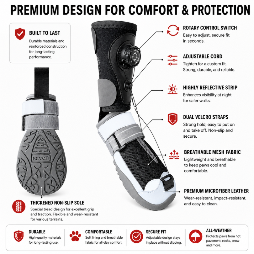 Anti-Knuckling Support Boot for Dogs