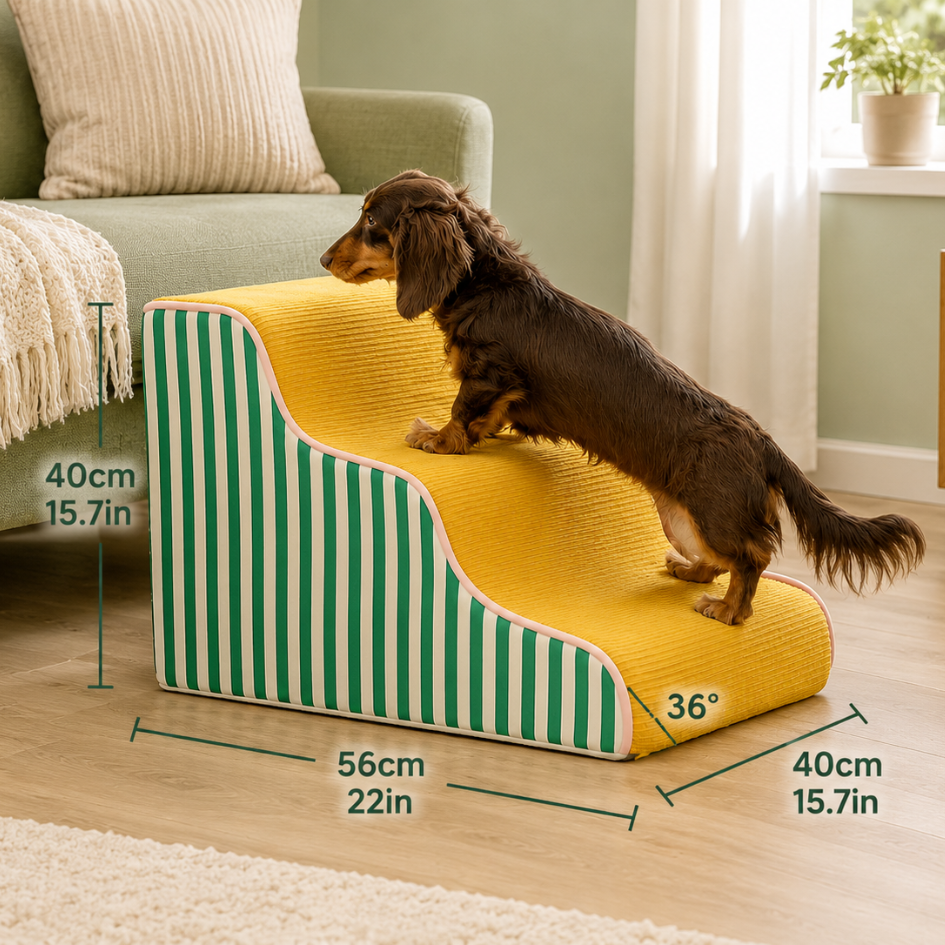 Easy Climb Foam Dog Stairs | Anti-Slip Pet Steps for Bed & Sofa