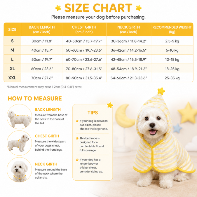 Soft Hooded Dog Bathrobe & Drying Towel