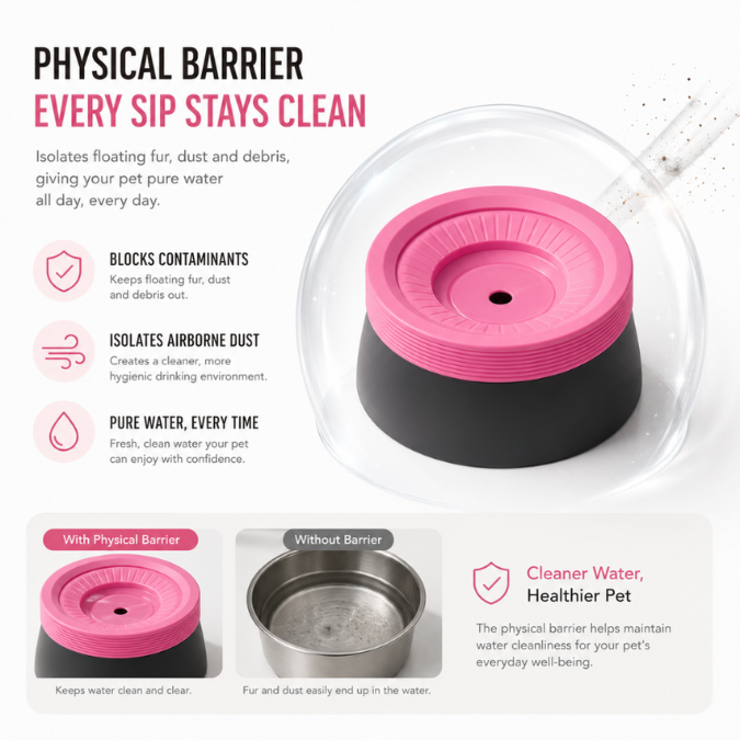 Non-Spill Pet Water Bowl