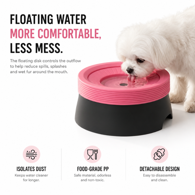 Non-Spill Pet Water Bowl