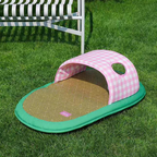 Slipper-Shaped Rattan Weave Pet Cooling Bed