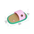 Slipper-Shaped Rattan Weave Pet Cooling Bed