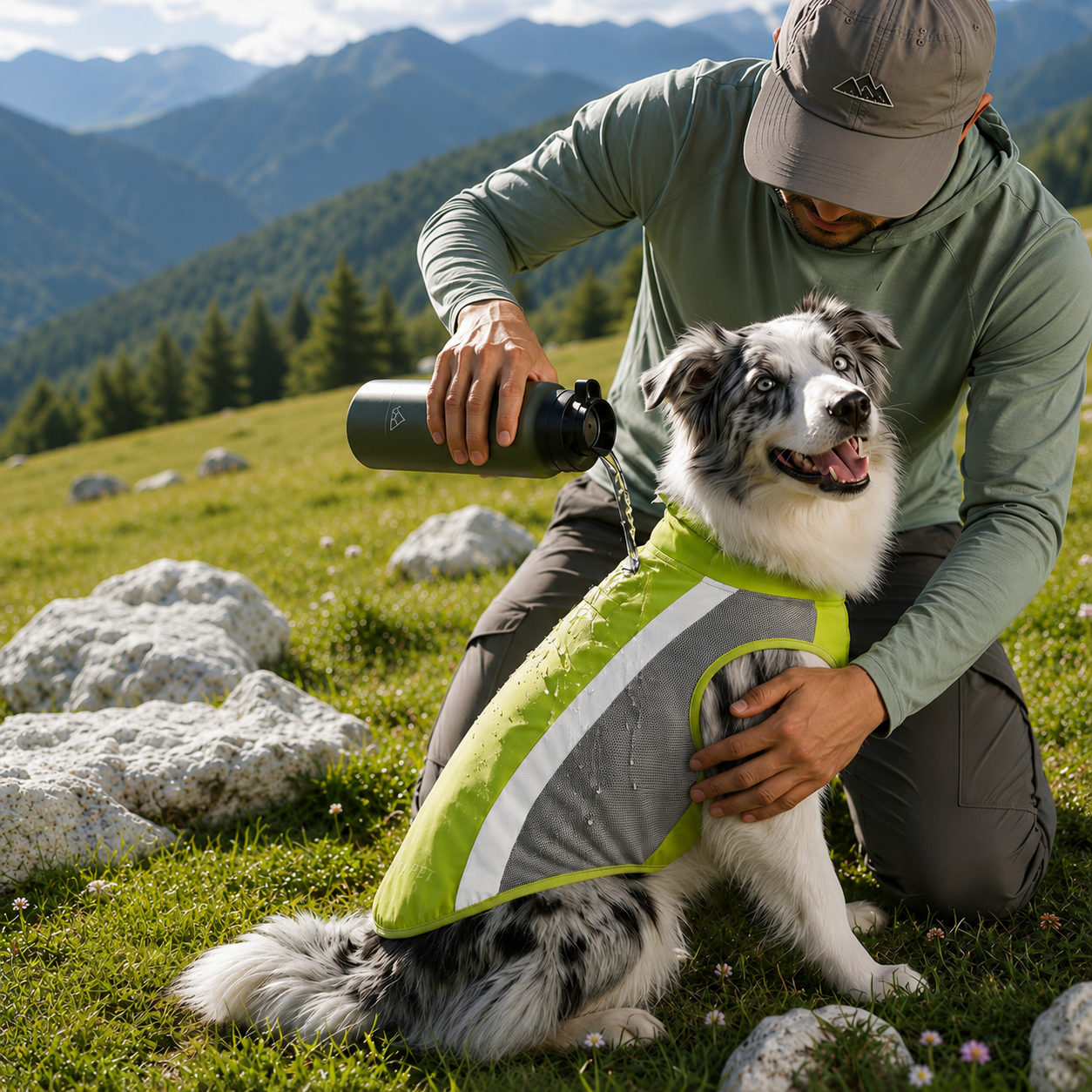 Dual-Cooling Instant Dog Ice Vest
